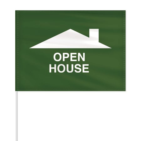 Global Flags Unlimited Open House Message Field Flag - Green 205590
